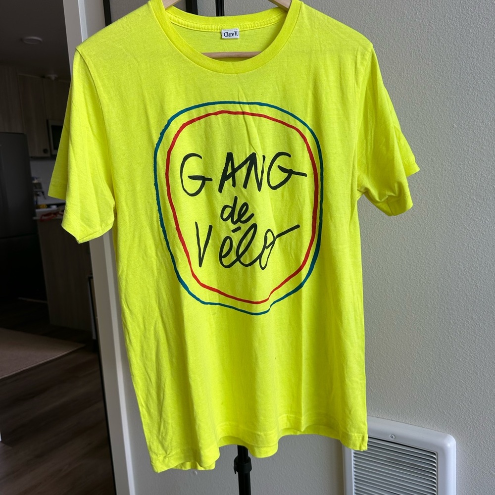 Clare V Yellow Graphic Tee